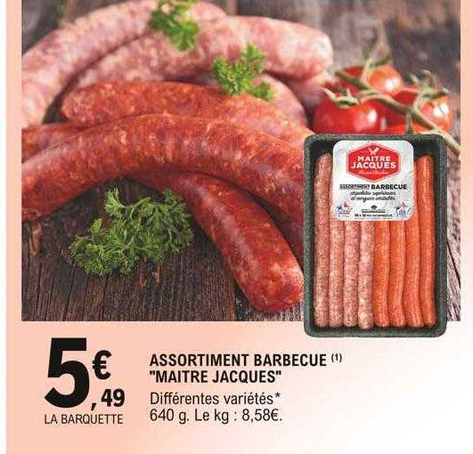 assortiment barbecue "maitre jacques"