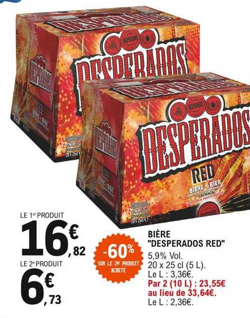 Bière "desperados Red"