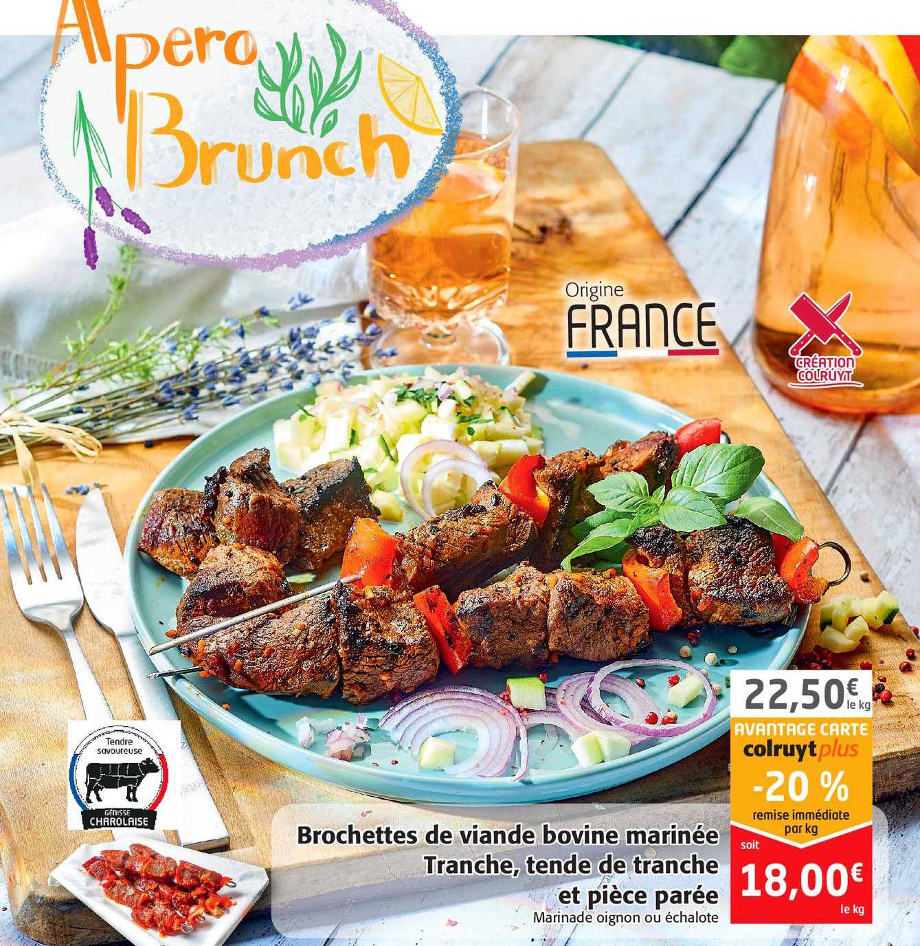 brochettes de viande bovine marinée tranche, tranche, tende de tranche et pièce parée