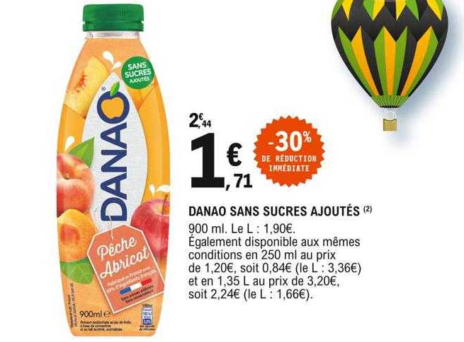 Danao Sans Sucres Ajoutés