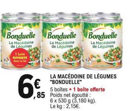 La Macédoine De Légumes "bonduelle"