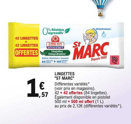 lingettes "st marc"
