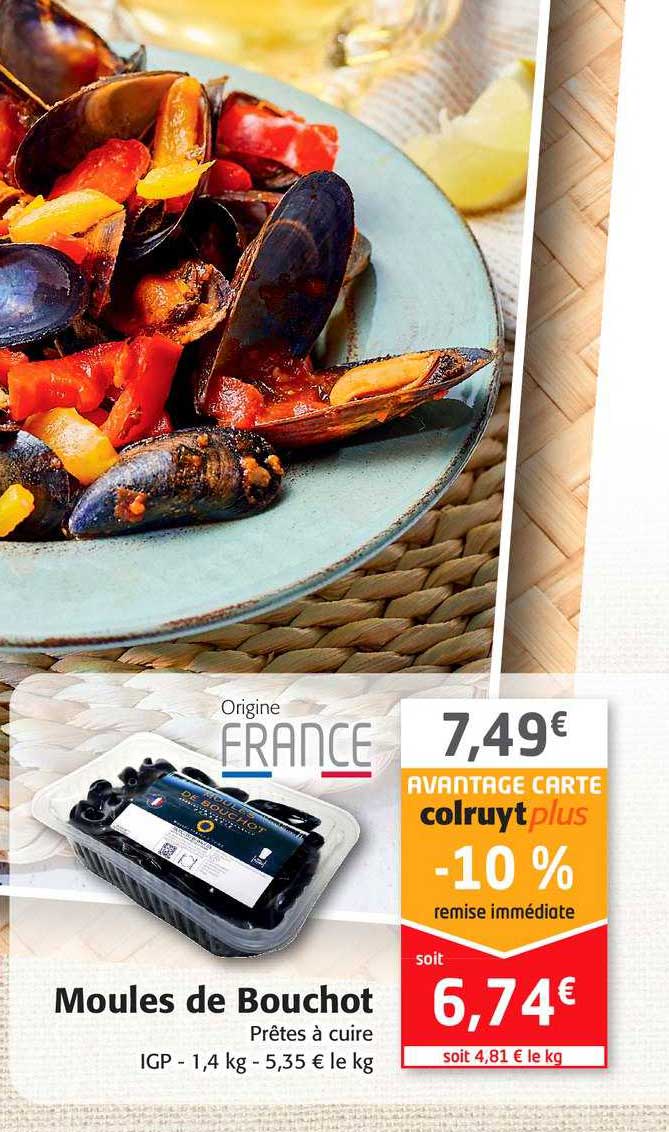 moules de bouchot prêtes à cuire