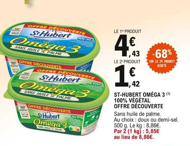 St-hubert Oméga 3 100% Végétal Offre Découverte