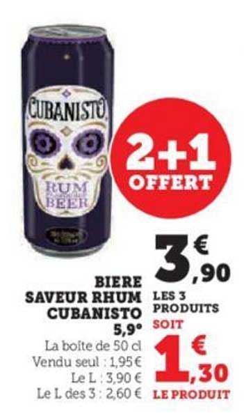 Bière Saveur Rhum Cubanisto 5,9°
