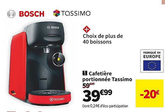 Cafetière Portionnée Tassimo Bosch