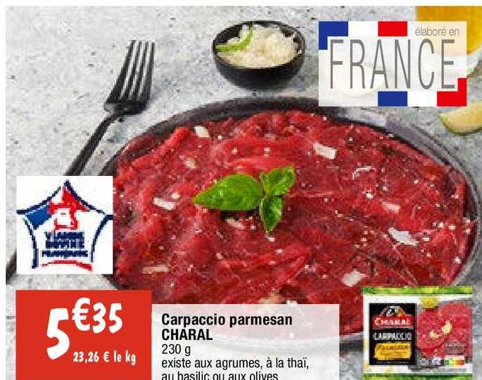 Carpaccio Parmesan Charal