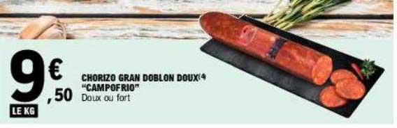 chorizo gran doblon doux "campofrio"