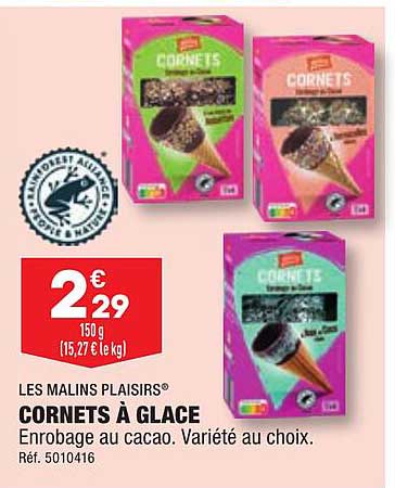 cornets à glace les malins plaisirs