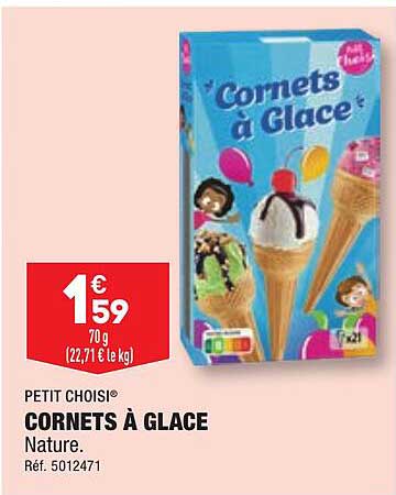 cornets à glace petit choisi