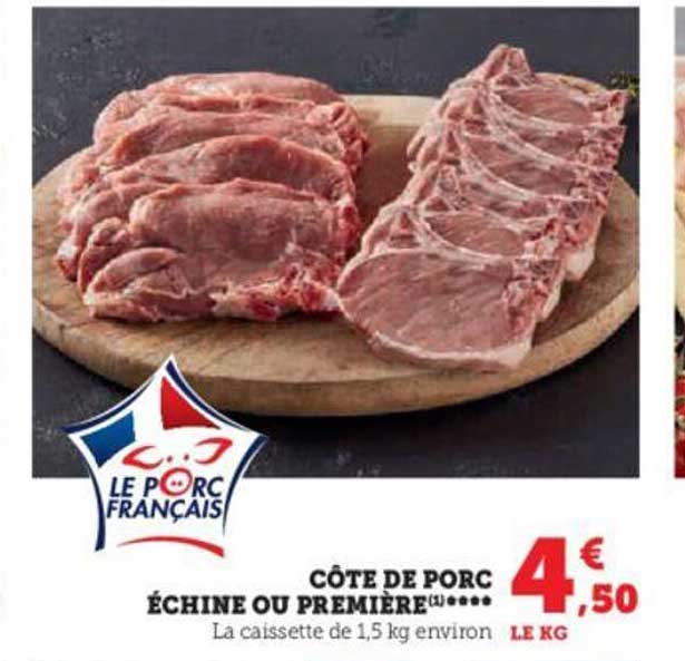 Côte De Porc échine Ou Première