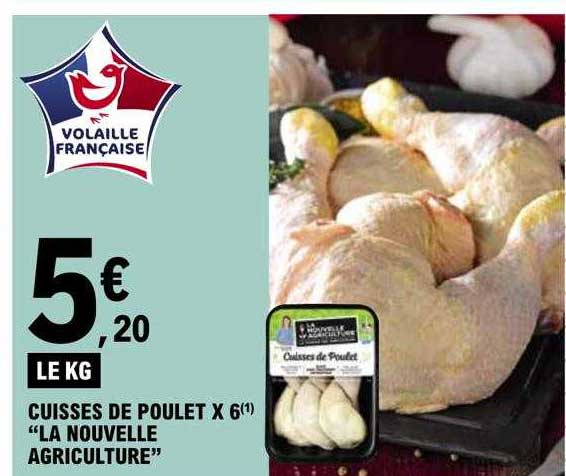 cuisses de poulet x6 "la nouvelle agriculture"