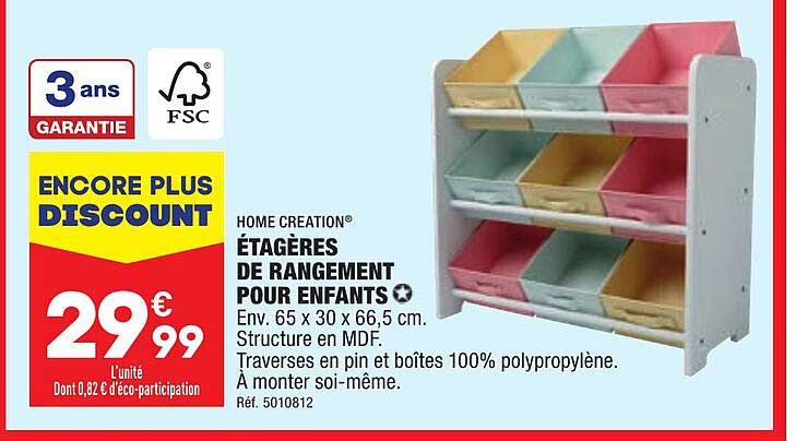 étagères De Rangement Pour Enfants Home Création