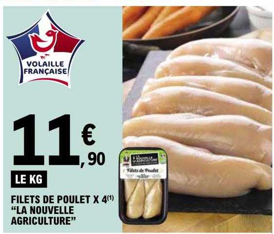 filets de poulet x4 "la nouvelle agriculture"