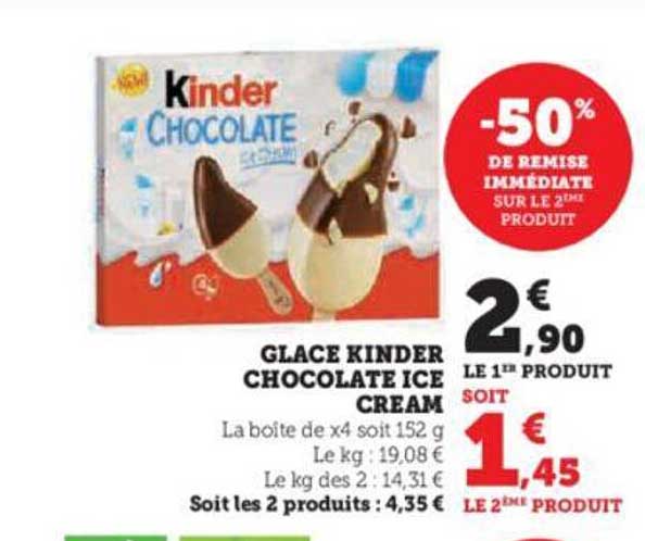 glace kinder chocolate ice cream
