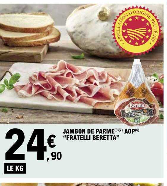 jambon de parme aop "fratelli beretta"