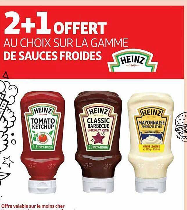 la gamme de sauces froides heinz