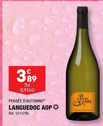 languedoc aop pensée d'automne