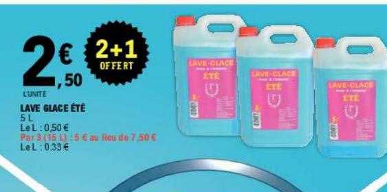 lave glace été