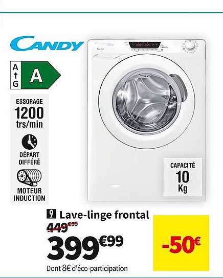 lave-linge frontal candy