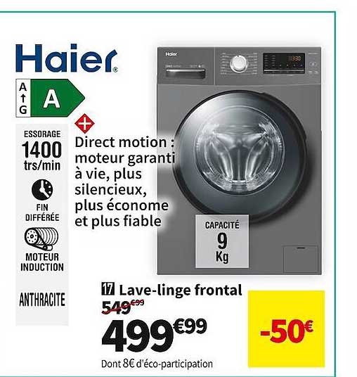 lave-linge frontal haier