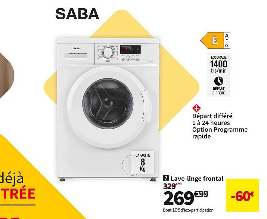 lave-linge frontal saba