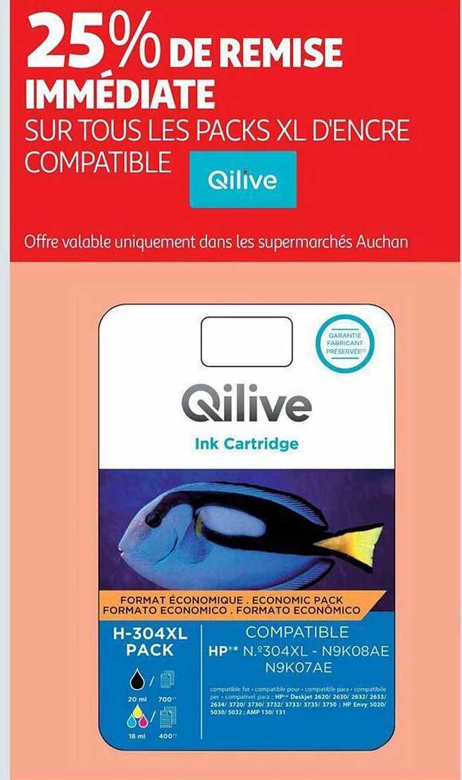 les packs xl d'encre compatible qilive