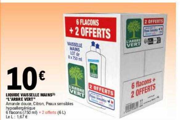 Liquide Vaisselle Mains "l'arbre Vert"