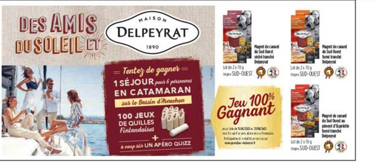 magret de canard du sud ouest séché tranché delpeyrat, magret de canard du sud ouest fumé tranché delpeyrat, magret de canard du sud ouest au piment d'espelette fumé tranché delpeyrat