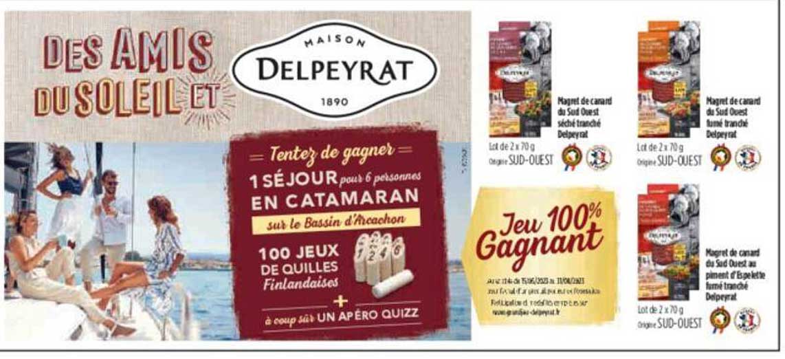 magret de canard du sud ouest séché tranché delpeyrat, magret de canard du sud ouest fumé tranché delpeyrat, magret de canard du sud ouest au piment d'espelette fumé tranché delpeyrat
