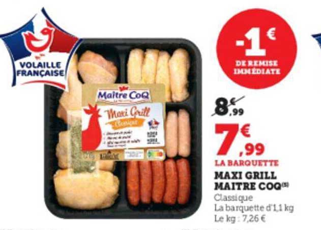 maxi grill maître coq