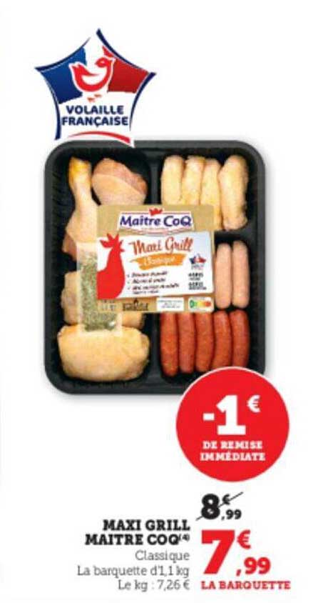 maxi grill maître coq
