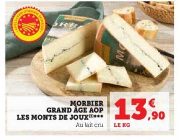 morbier grand âge aop les monts de joux