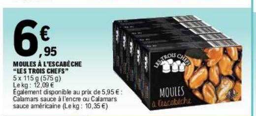 moules à l'escabèche "les trois chefs"