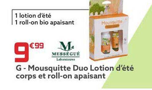 Mousquitte Duo Lotion D'été Corps Et Roll-on Apaisant
