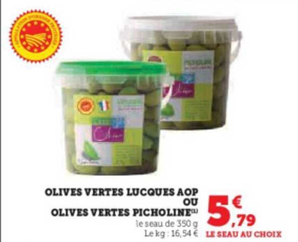 Olives Vertes Lucques Aop Ou Olives Vertes Picholine