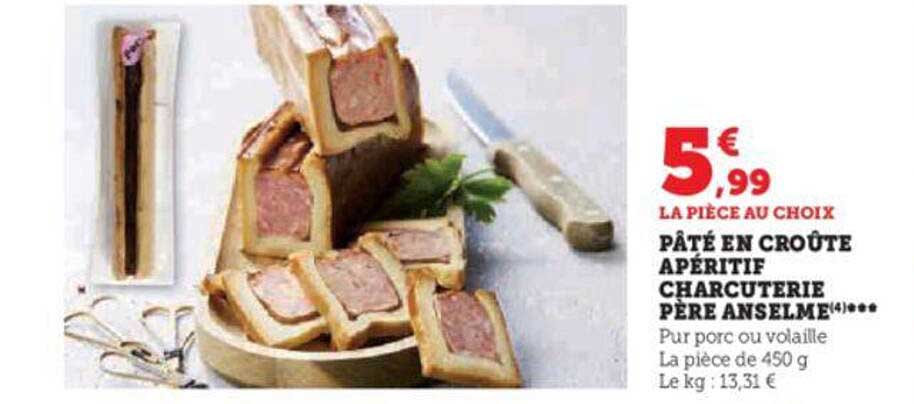 pâté en croûte apéritif charcuterie père anselme