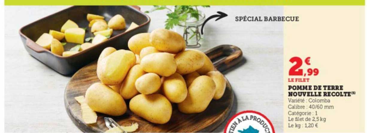 pomme de terre nouvelle récolte