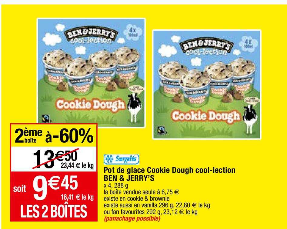 pot de glace cookie dough cool-lection ben & jerry's