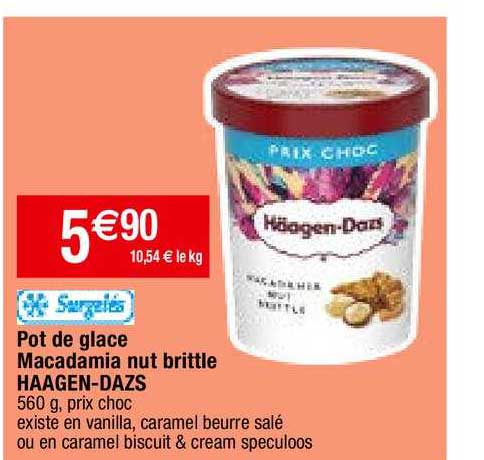 pot de glace macadamia nut brittle häagen-dazs