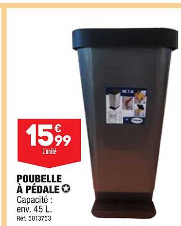 Poubelle à Pédale
