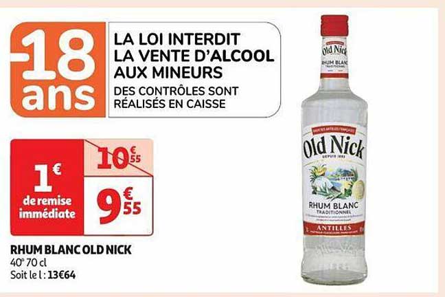 Rhum Blanc Old Nick