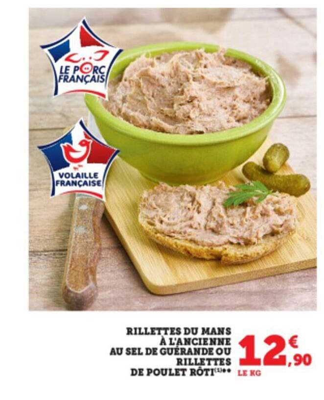 Rillettes Du Mans à L'ancienne Au Sel De Guérande Ou Rillettes De Poulet Rôti