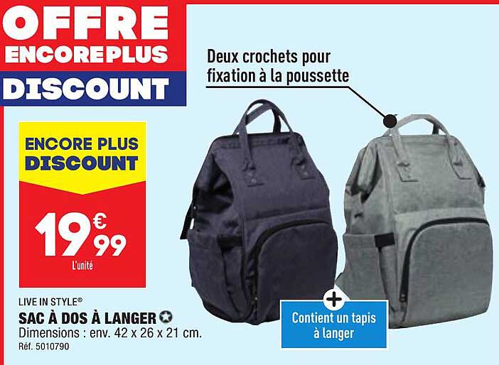 sac à dos à langer live in style