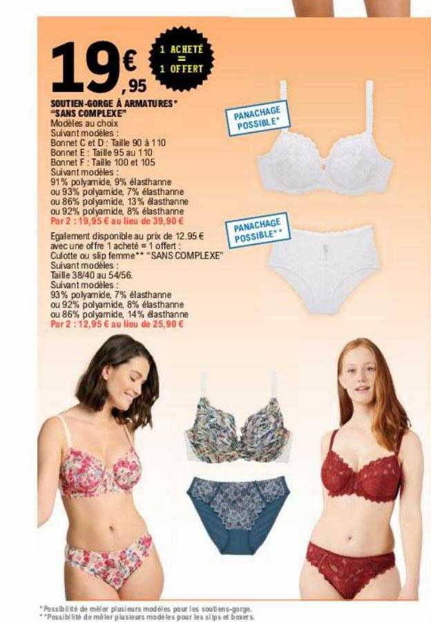 soutien-gorge à armatures "sans complexe"