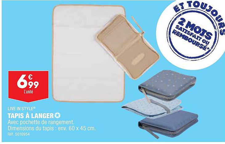 tapis à langer live in style