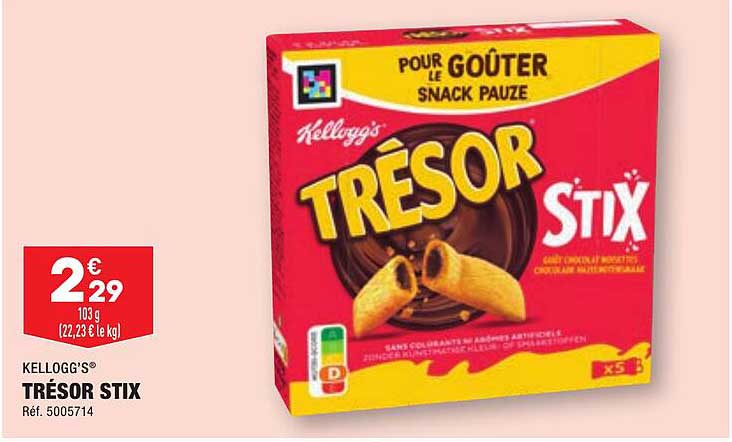 trésor stix kellogg's