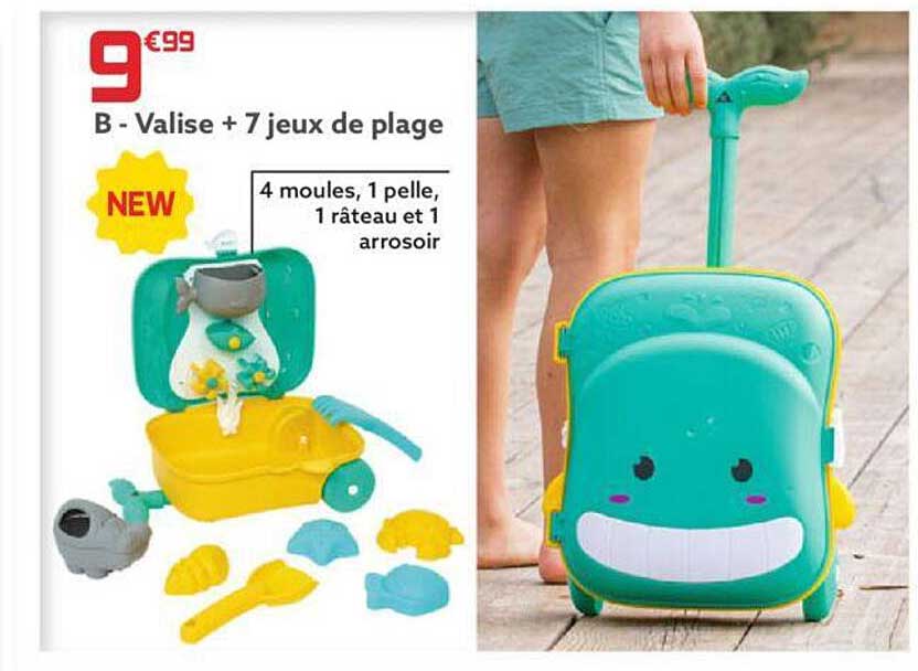 Valise + 7 Jeux De Plage