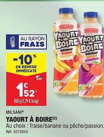 Yaourt à Boire Milsani