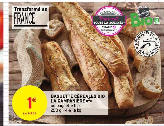 -baguette Céréales Bio La Campanière